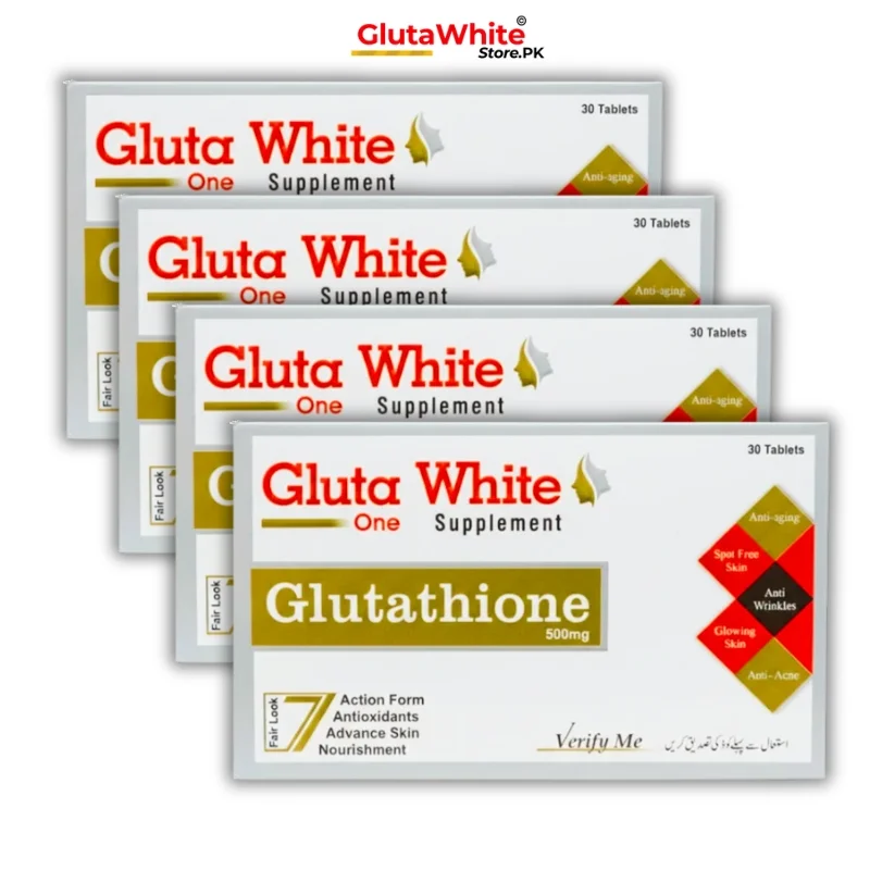 Gluta White 4 Pack Tablets -GlutaWhiteStore.PK