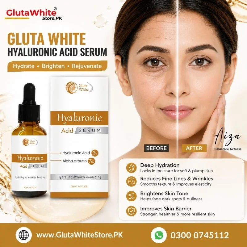 Gluta White Hyaluronic Acid Serum in Pakistan Gluta White Hyaluronic Acid Serum in Pakistan