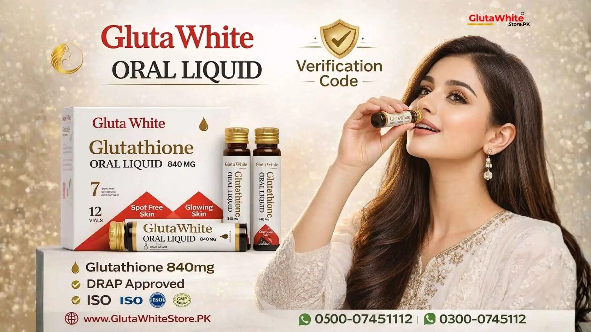 Gluta White Oral Liquid in Pakistan at GlutaWhiteStore.PK
