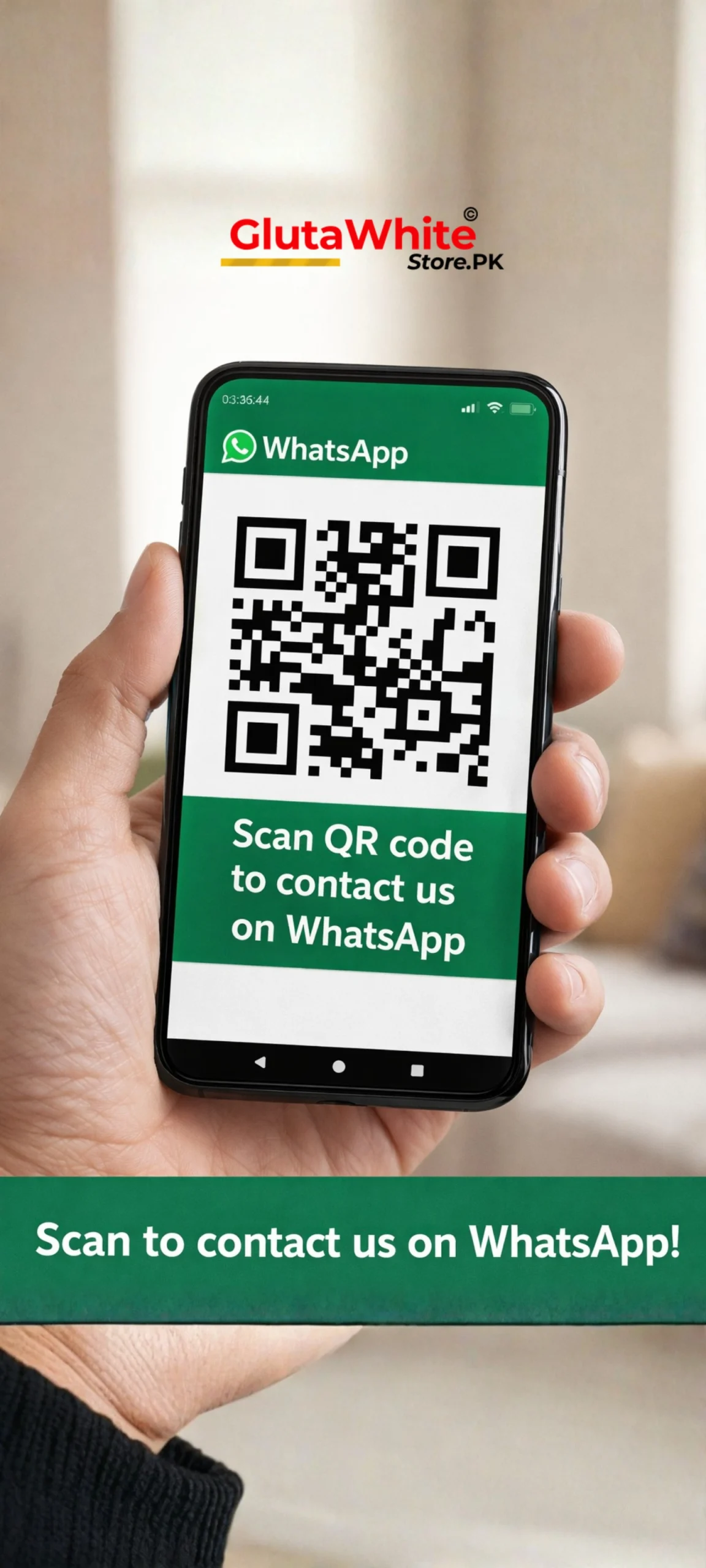 Scan and whatsapp us