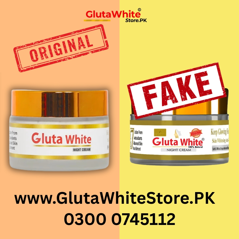 Fake Gluta White and Original Gluta White Cream
